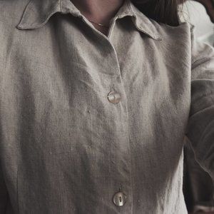 Linen Button Down